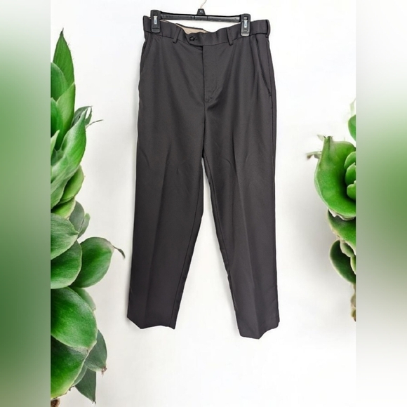 Croft And Barrow Charcoal Dress Pants for Men 34x 32 (EUC) - Picture 2 of 12